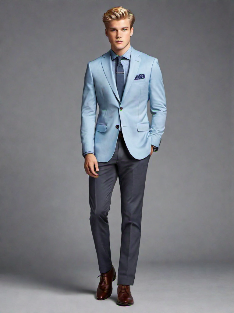 Cocktails Outfit Idea: Man’s navy blue blazer