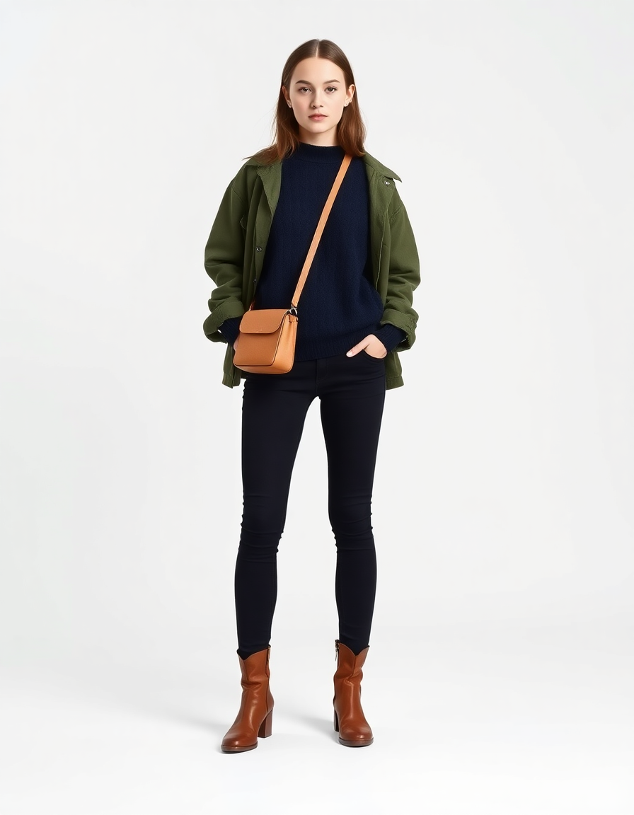 Outfit Idea for 20 year old Girl, Big and tall body-type, Tall height, Fair skin, Brunette hair