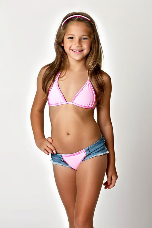 Beach-day Outfit Idea: Meisjes roze bikini