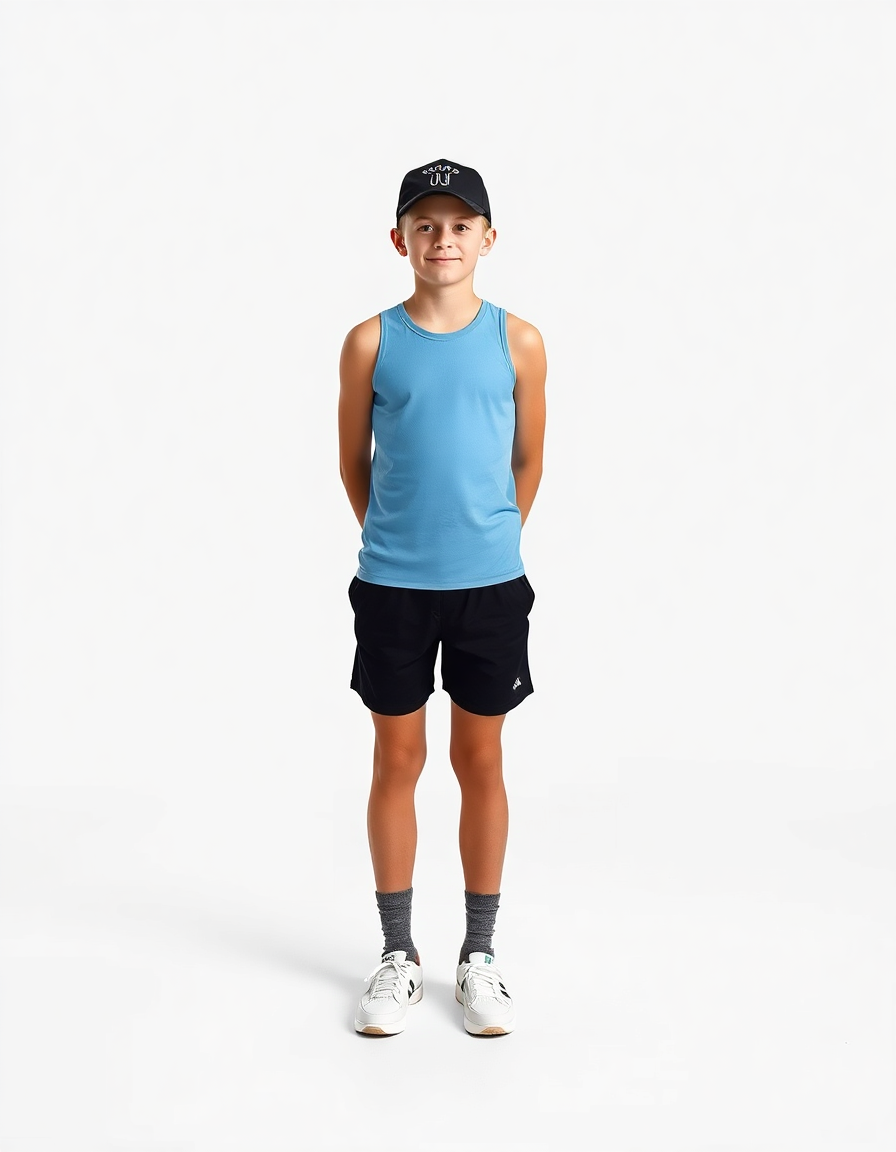 Outfit Idea for 13 year old Boy, Athletic body-type, Average height, Light skin, Blonde hair