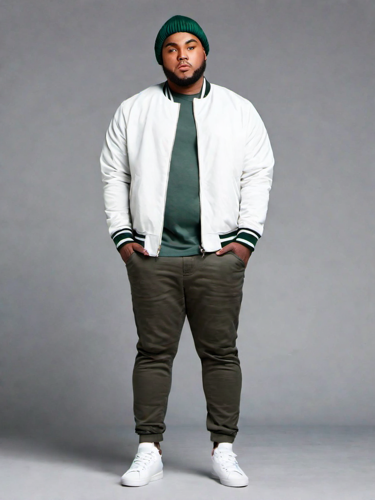 Outfit Idea for 23 year old Man, Few-extra-pounds, Average height, Deep-dark skin, Black hair