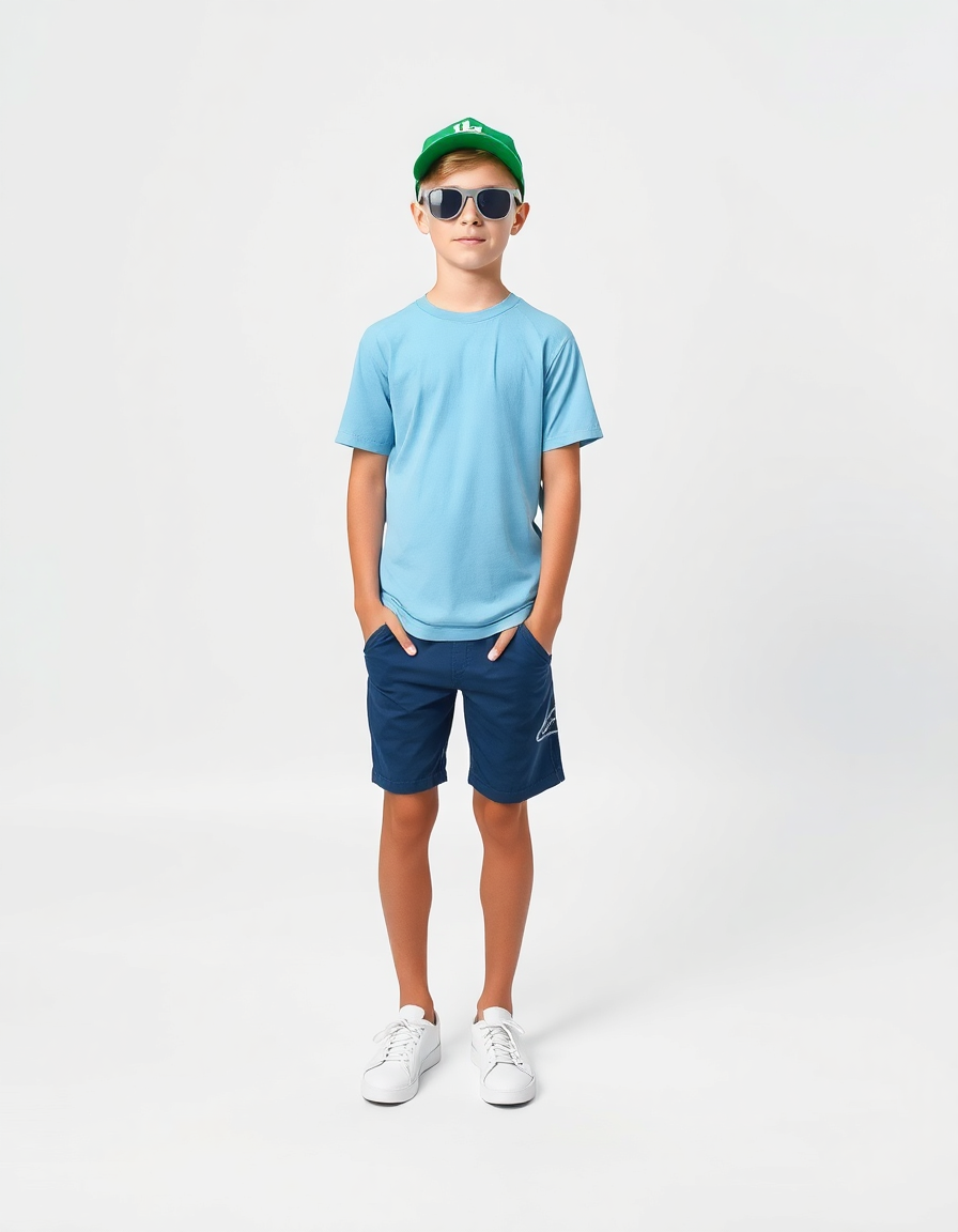Outfit Idea for 13 year old Boy, Athletic body-type, Average height, Light skin, Blonde hair