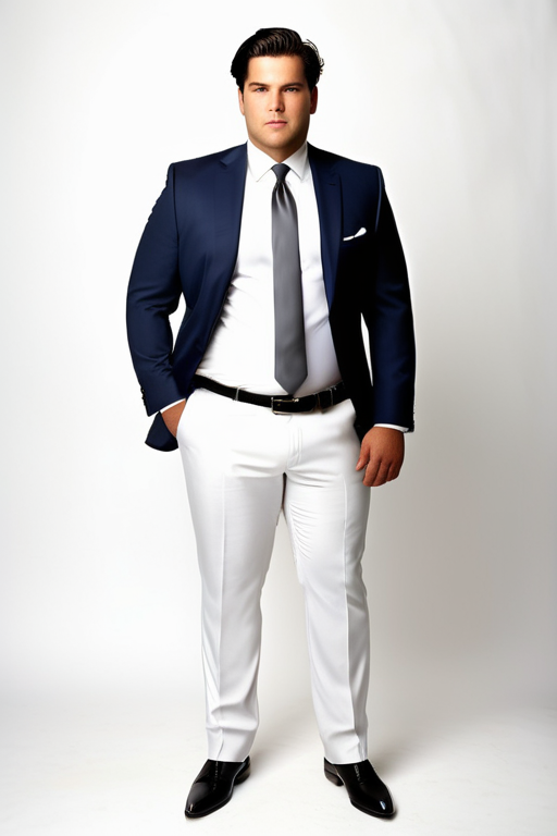 Formal-event Outfit Idea: Mans navy blue blue tailored suit