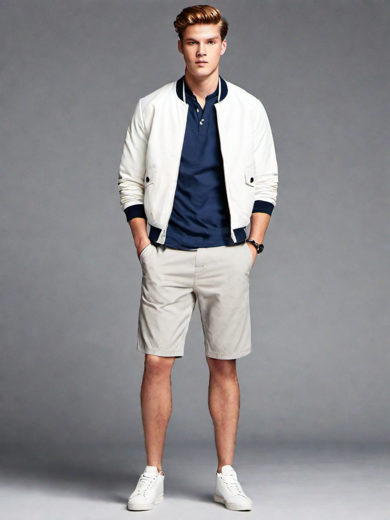 Outfit Idea for 20 year old Man, Athletic body-type, Short height, Fair skin, Blonde hair