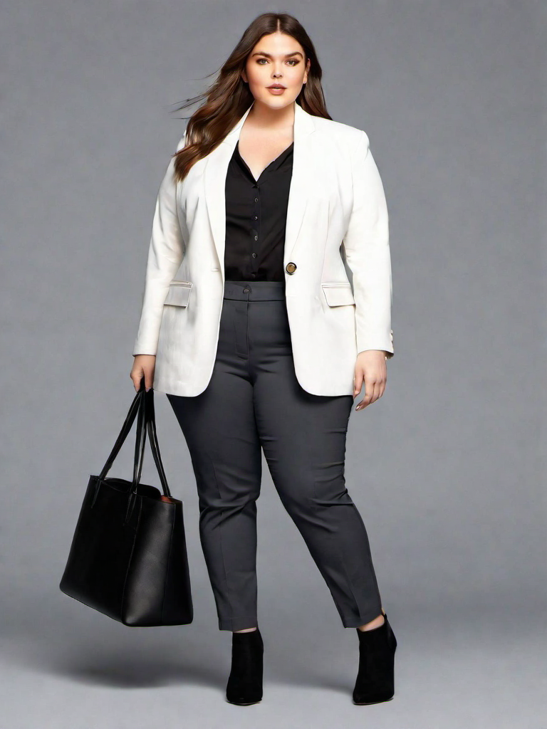 Job-interview Outfit Idea: Woman's white button-up shirt