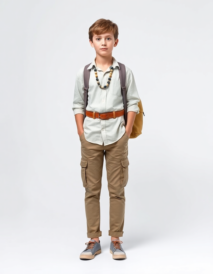 Casual Outfit Idea: Boys loose fit linen shirt