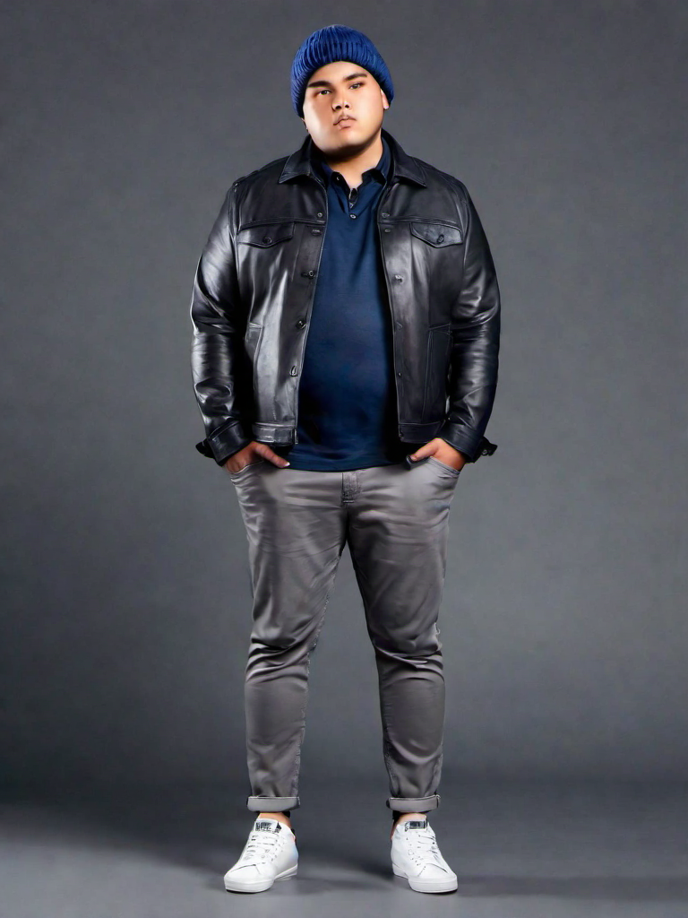 Outfit Idea for 22 year old Man, Few-extra-pounds, Short height, Deep-dark skin, Black hair