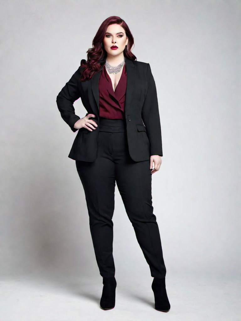 Job-interview Outfit Idea: Womans black tailored blazer