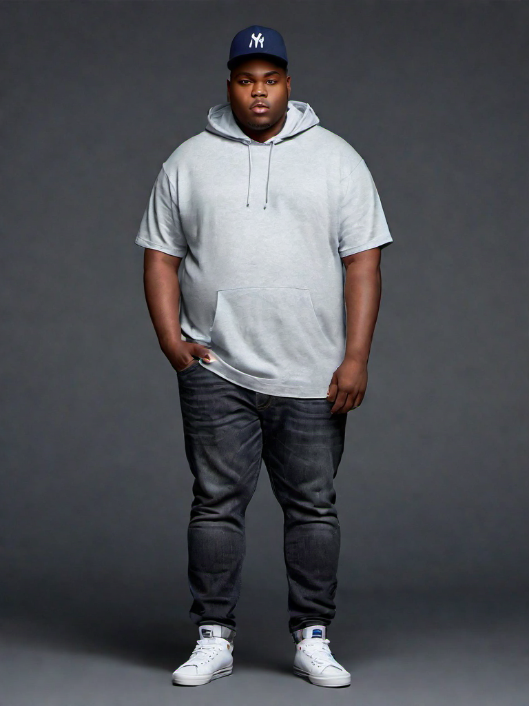 Outfit Idea for 23 year old Man, Few-extra-pounds, Average height, Deep-dark skin, Black hair