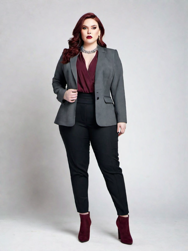 Job-interview Outfit Idea: Womans black tailored blazer
