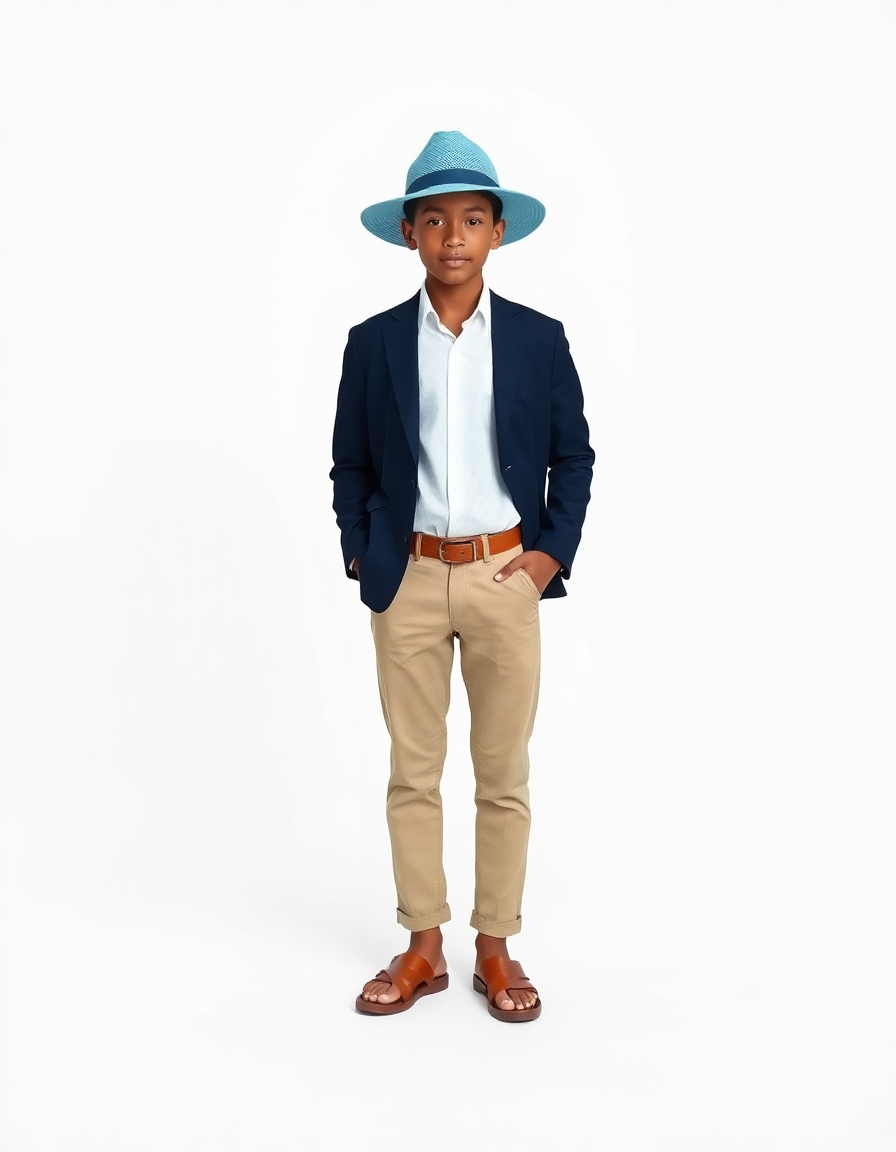 Beach-day Outfit Idea: Boys white linen shirt