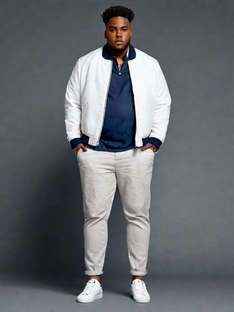 Casual Outfit Idea: Man’s navy blue blue linen shirt