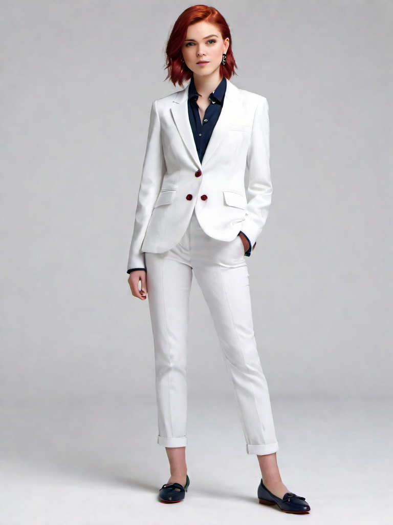 Meeting Outfit Idea: Girls navy blue blazer