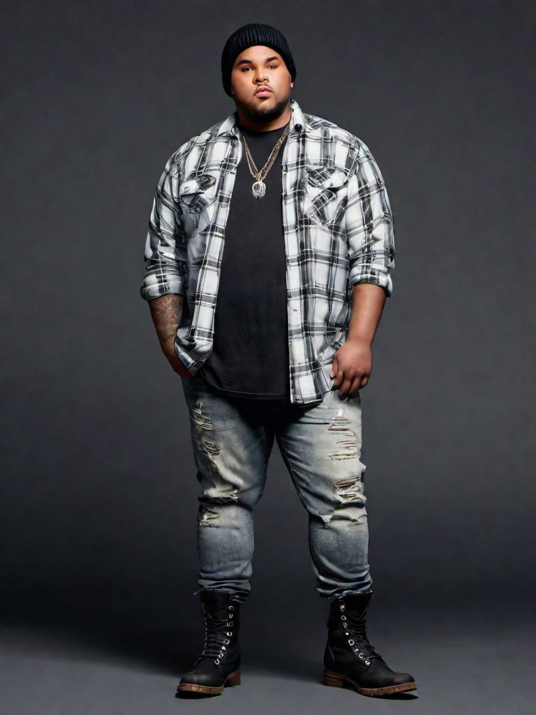 Casual Outfit Idea: Man’s black flannel shirt
