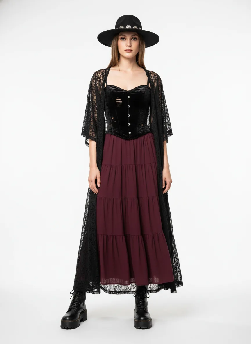 Outfit Idea for 28 year old Woman, Sexy goth