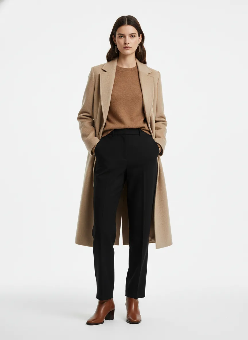 Outfit Idea for 32 year old Woman, Thin body-type, Average height, Light skin, Brunette hair