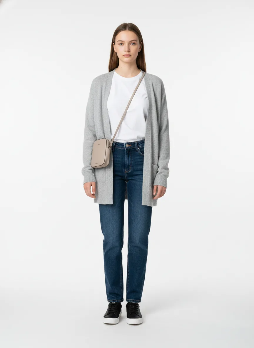 Cinema Outfit Idea: Woman t-shirt basique blanc