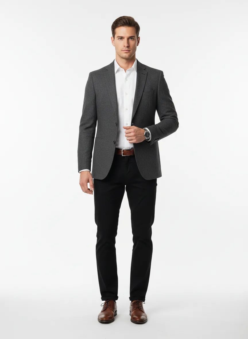 Outfit Idea for 35 year old Man, Athletic body-type, Average height, Fair skin, Brunette hair, Hooker