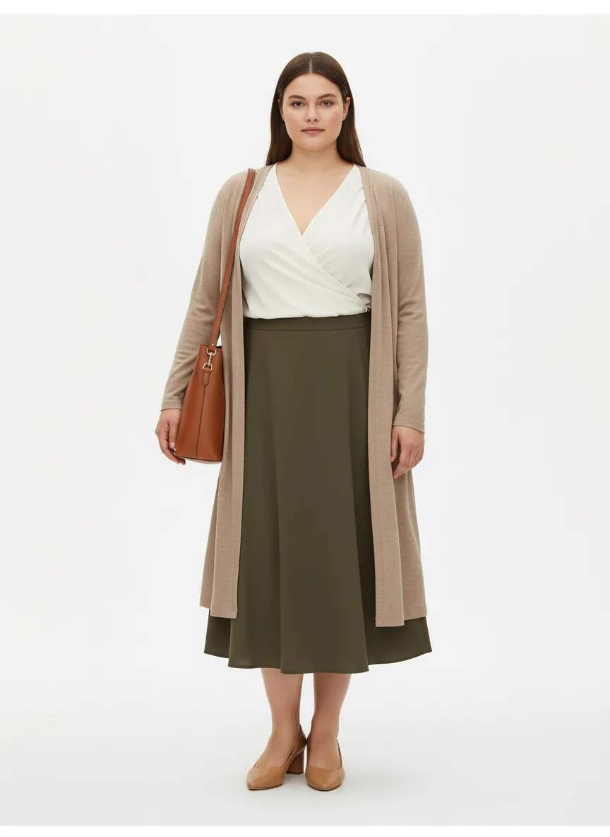 Outfit Idea for 37 year old Woman, Few-extra-pounds