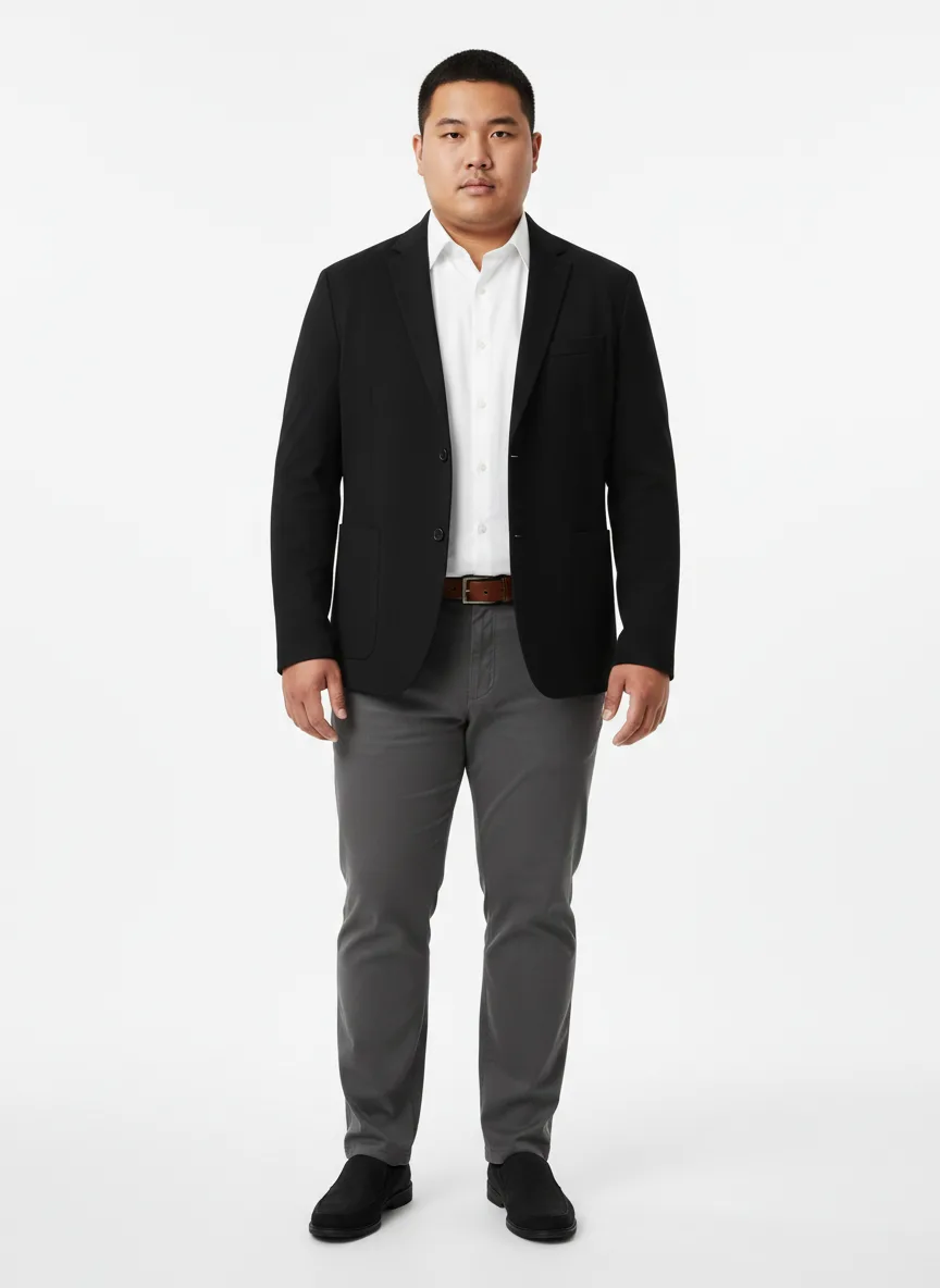 Meeting Outfit Idea: Man black casual blazer