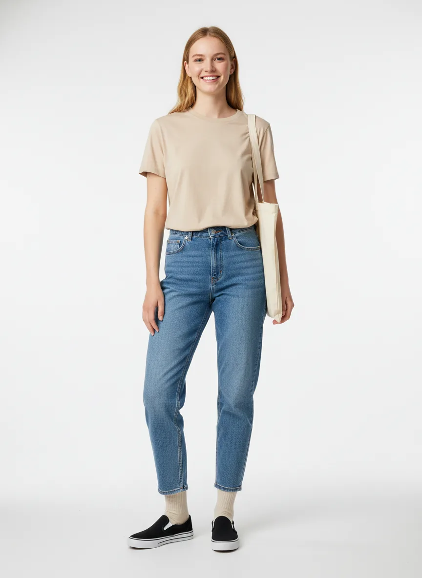 Outfit Idea for 19 year old Woman, Big and tall body-type, Average height, Light skin, Blonde hair