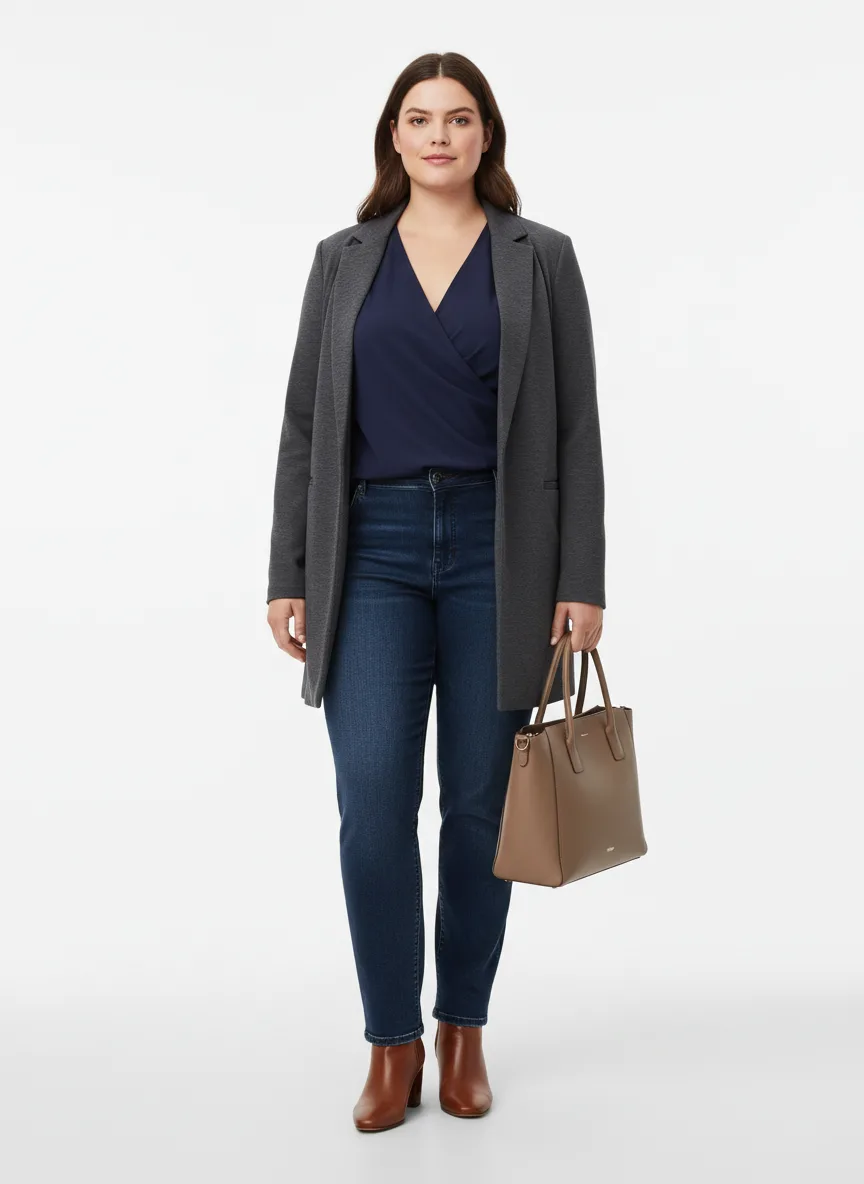 Outfit Idea for 37 year old Woman, Few-extra-pounds