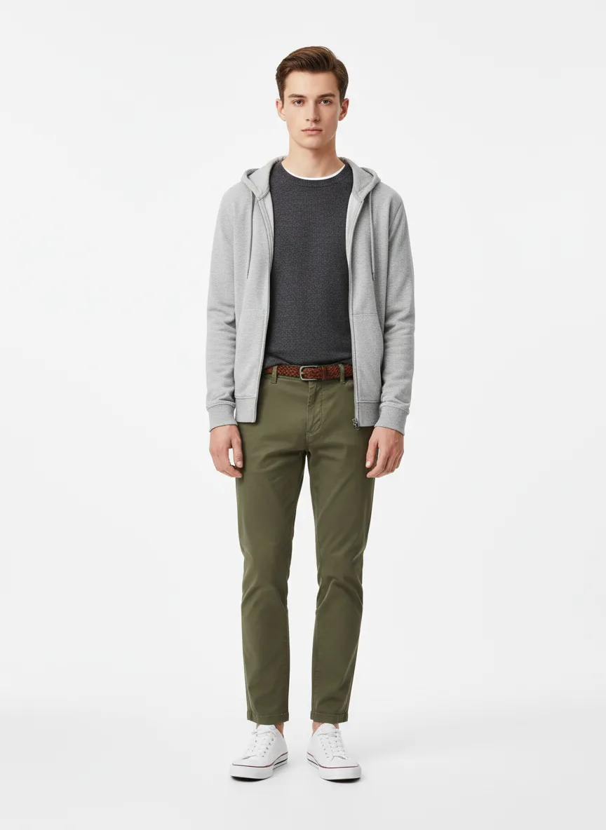 Outfit Idea for 17 year old Man, Average body-type, Short height