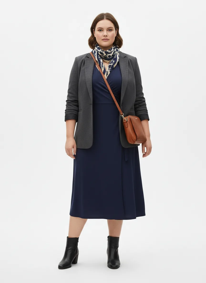 Outfit Idea for 37 year old Woman, Few-extra-pounds