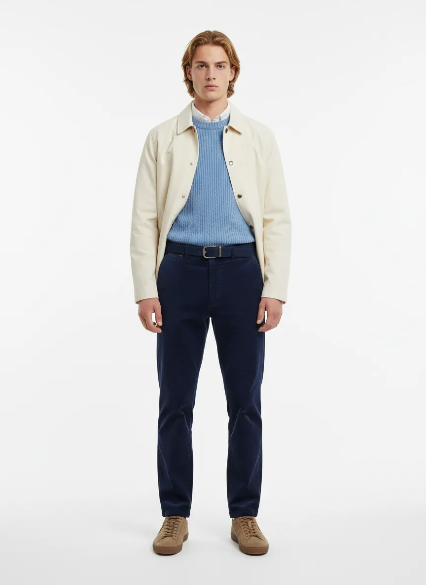 Outfit Idea for 24 year old Man, Average body-type, Average height, Light skin, Blonde hair