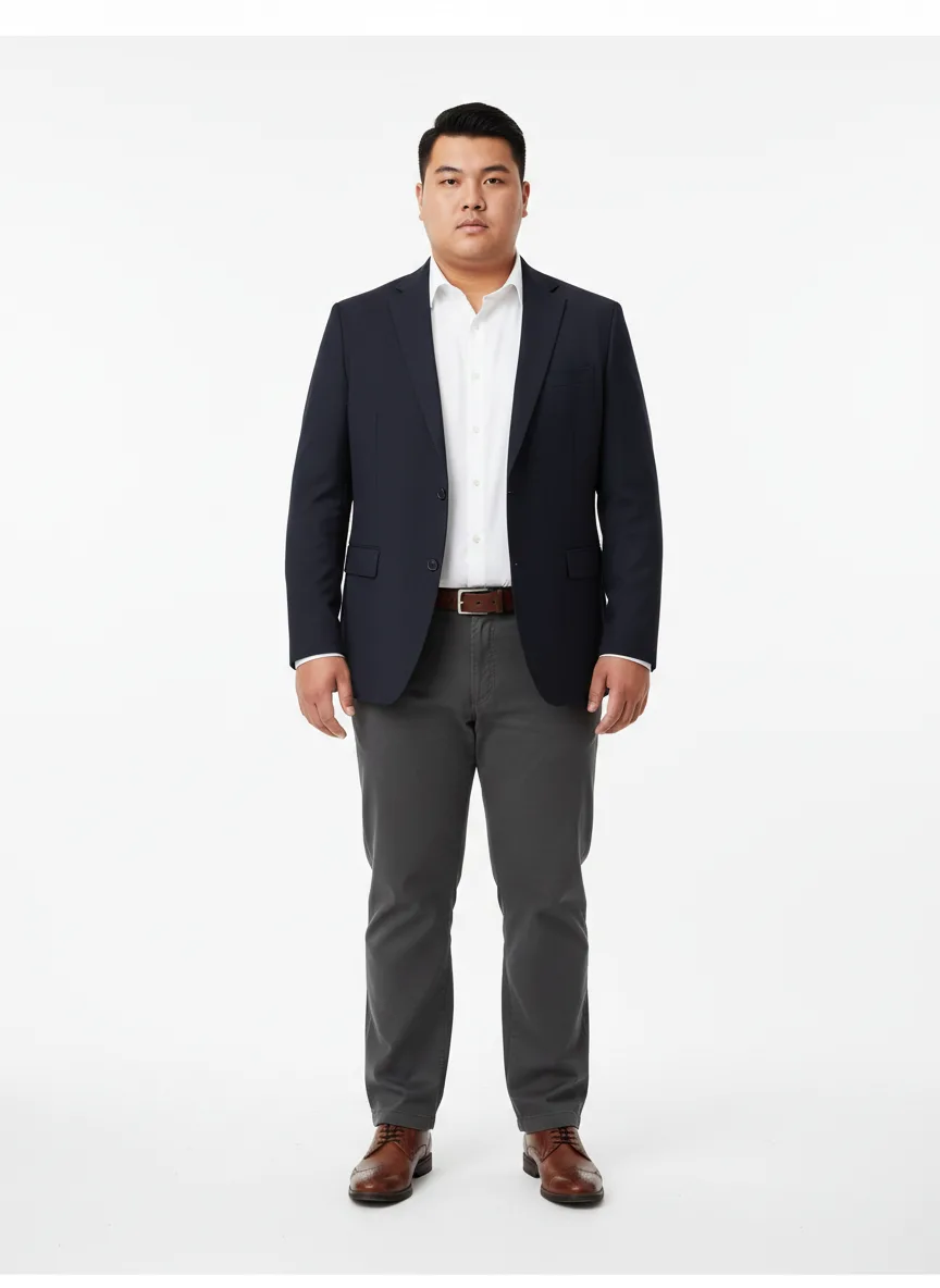 Meeting Outfit Idea: Man's black navy blue blazer