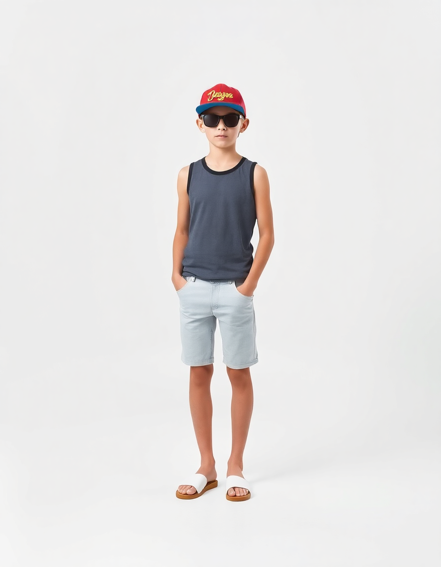 Beach-day Outfit Idea: Boys graphic tank top
