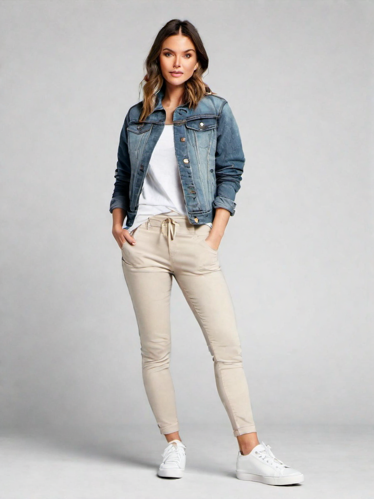 Casual Outfit Idea: Womans casual denim jacket