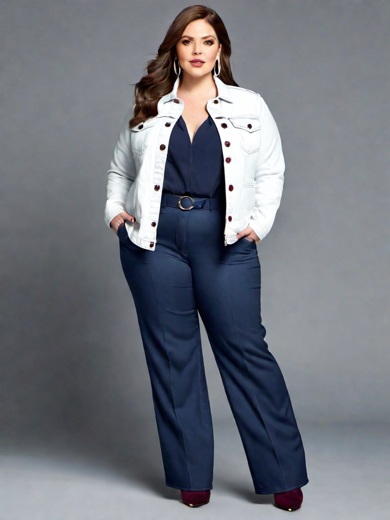 Casual Outfit Idea: Womans navy blue blue blouse