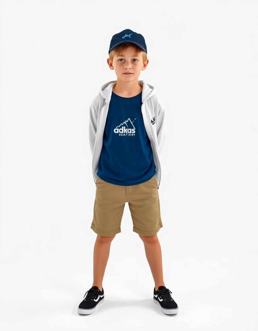 Travelling Outfit Idea: Boys blue graphic t-shirt