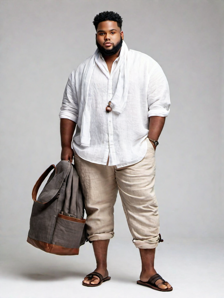 Outfit Idea for 23 year old Man, Few-extra-pounds, Average height, Deep-dark skin, Black hair