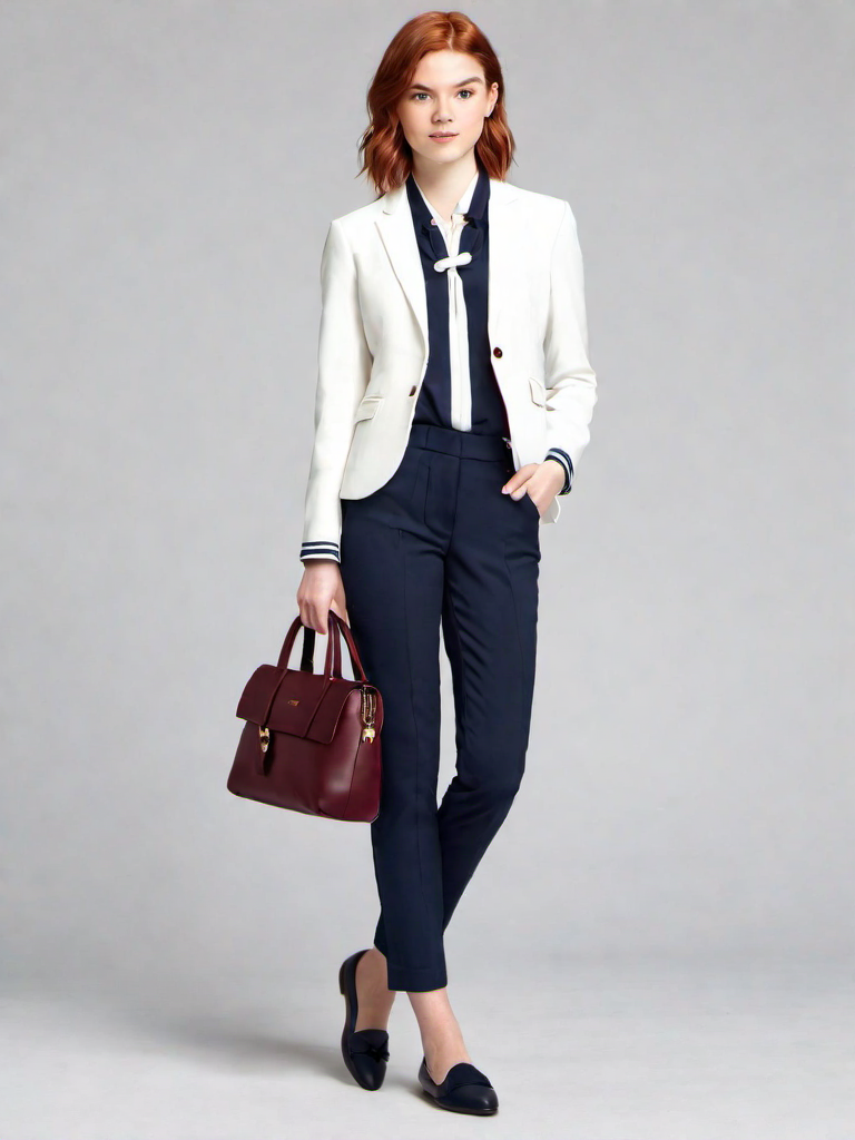 Meeting Outfit Idea: Girl's navy blue blazer